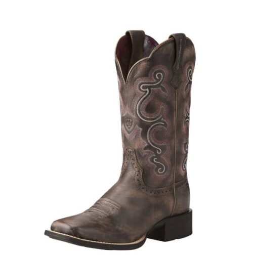 Women's Ariat Quickdraw Brown Boots 10021616