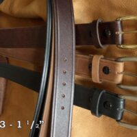 Mens Western Belt Genuine Brown Leather in Oversizes