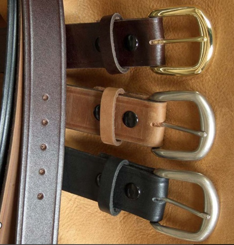 Mens Western Belt Genuine Brown Leather in Oversizes