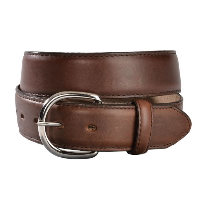 Mens Classic Belt Silver Creek Brown Leather 53717