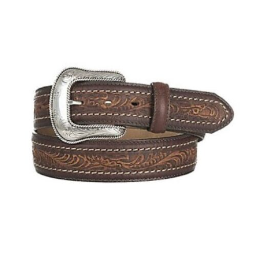 An ornate Men's Western Belt Brown Sheridan C13635, featuring a Sheridan C13635 design.