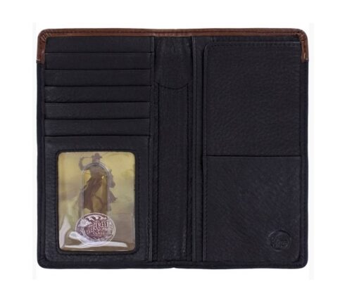 Lonestar Black and Brown Western Wallet