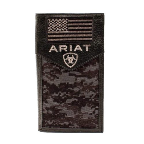 Ariat Black Digital Camo Rodeo Wallet