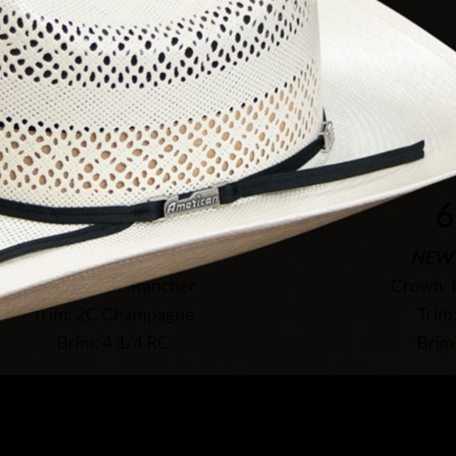 American RC Rancher Straw Hat