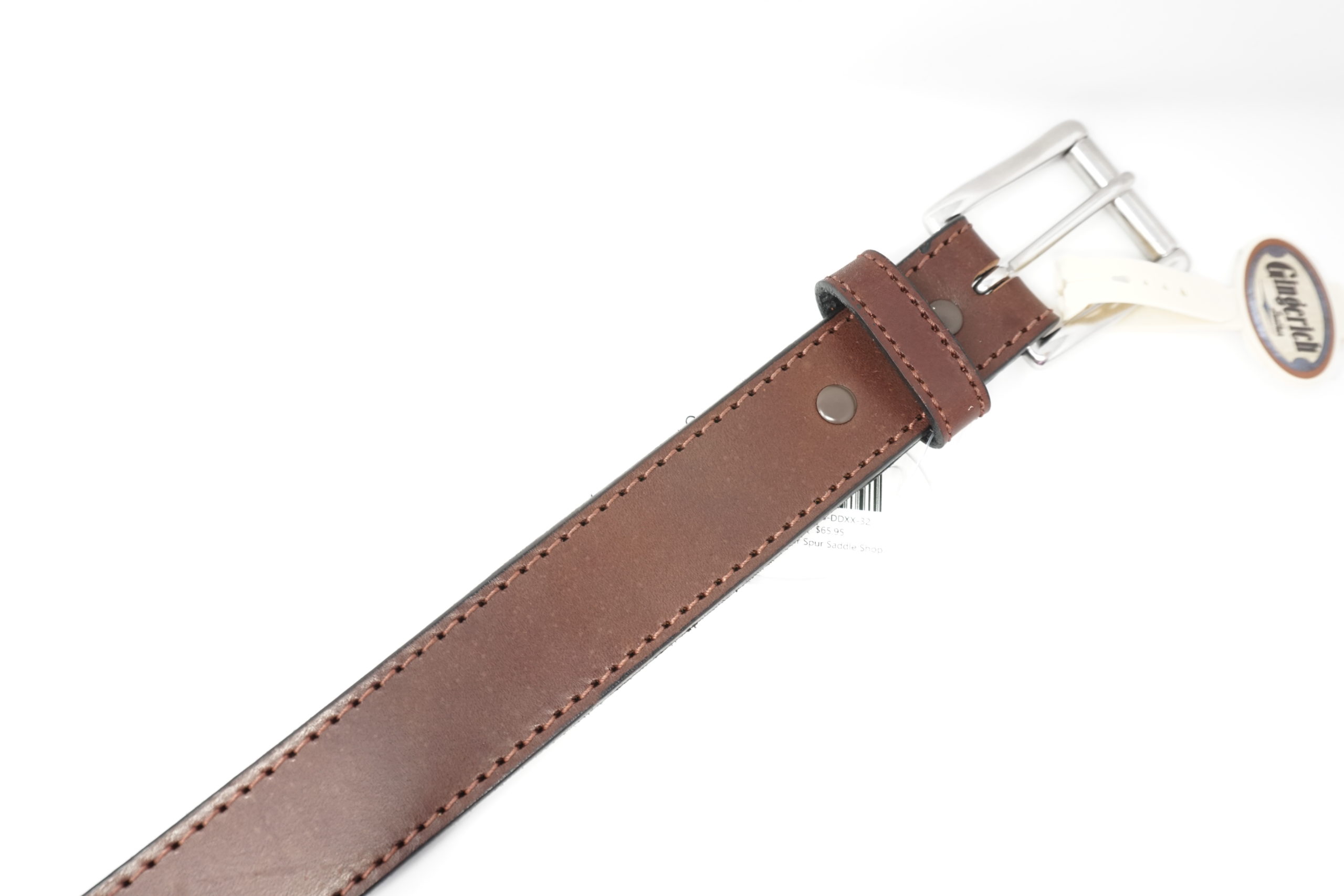 Men's Gingerich Brown Leather Belt