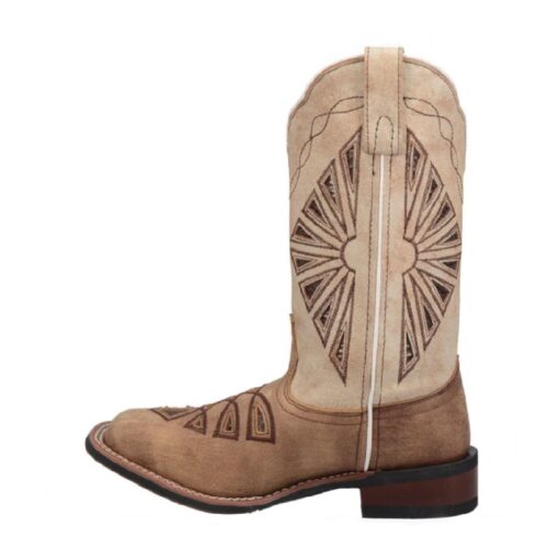 A Women's Dan Post Kite Days Boot 5821, named Women's Dan Post Kite Days Boot 5821, is embellished with a geometric design.