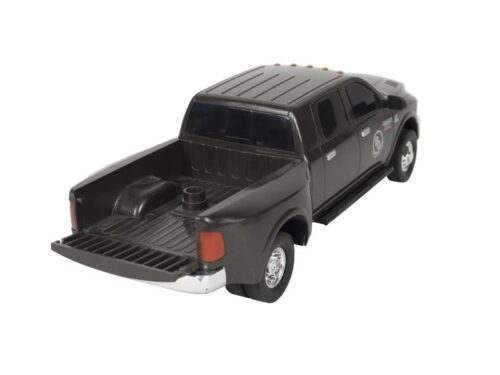 A Big Country Toy Dodge Ram 3500 Truck with the bed open on a white background.