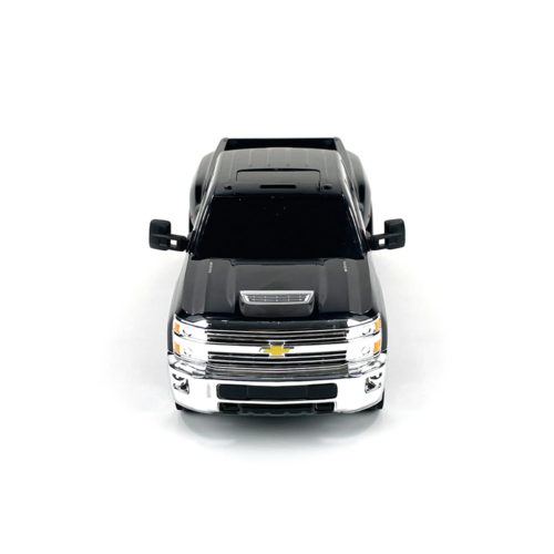 Black Chevrolet Silverado pickup truck.