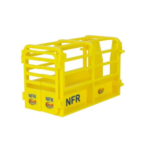 A yellow plastic crate with the Big Country Toy Roper Set on it.
Product Name: Big Country Toy Roper Set