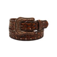 A Coiled Patterned Bronze Buckle Belt