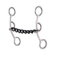 A stainless steel chain with a SS Sweet Iron Chain Bit 255315 attached to it.