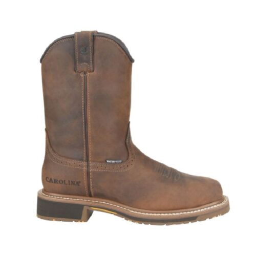 A men's Men's Carolina Anchor Work Boot CA8036 in brown.