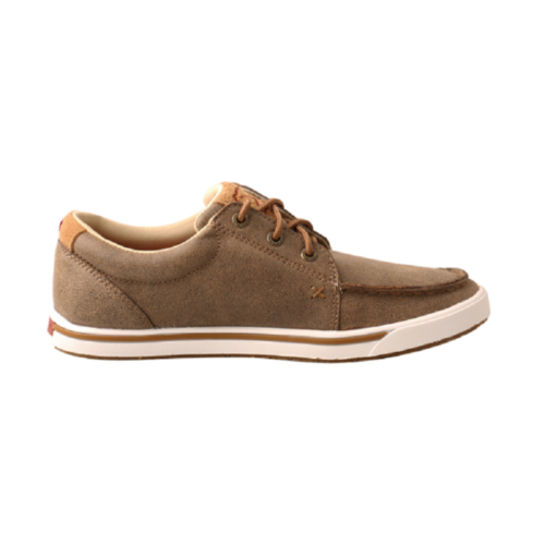 A men's brown shoe with a white sole from Twisted X Women's Bomber & Sunflower WCA0035.