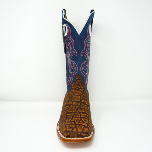 A Men's Horse Power Blue Jean Boot HP1859 (style HP1859) with a blue and brown design.