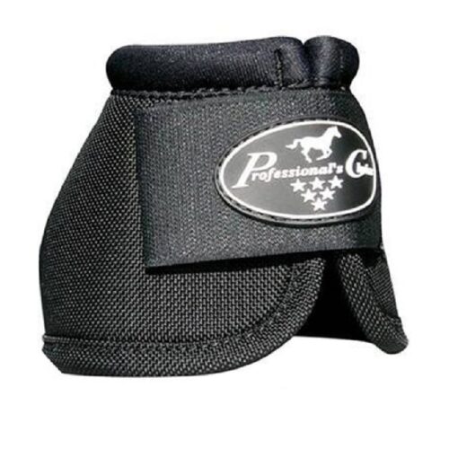 A Professional Choice Overreach Black Bell Boot with a logo on it.