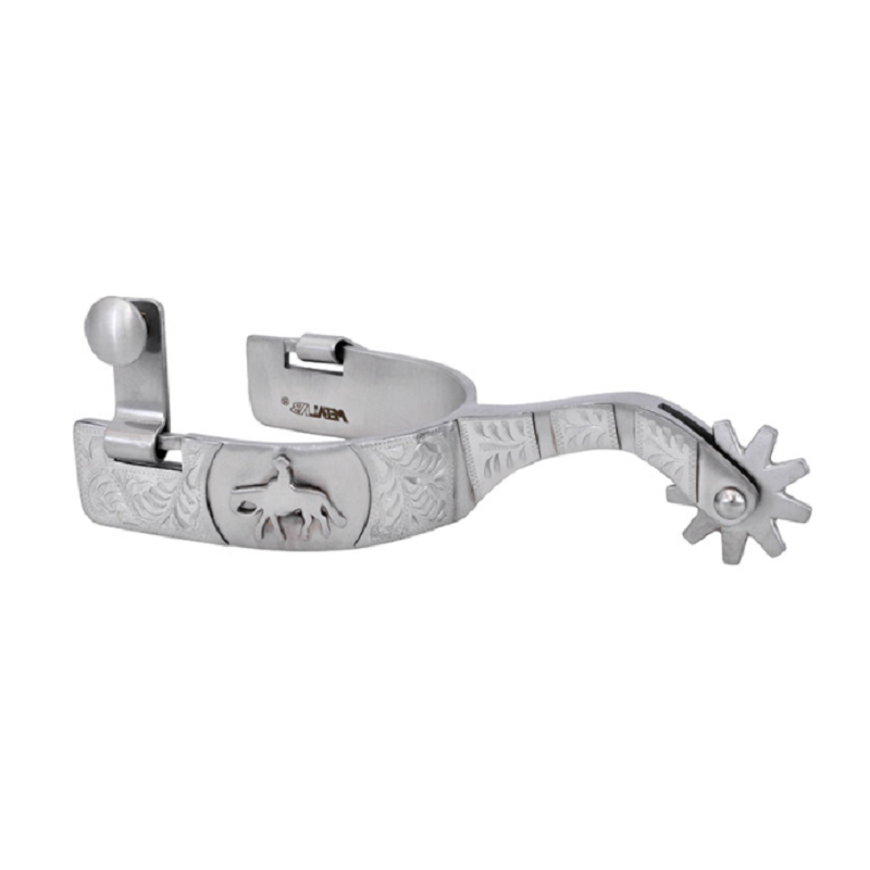 Men's Stainless Steel Brushed Show Spur