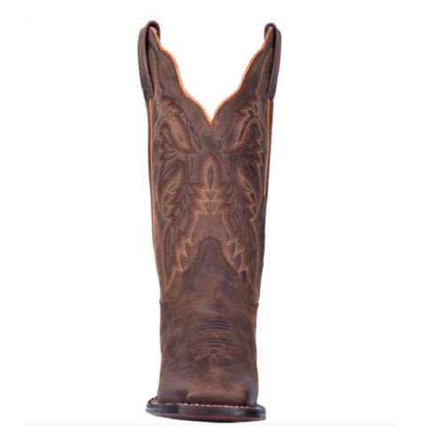 A Ladies Boot Dan Post Alexy DP4572 with a brown leather upper, featuring the Dan Post Alexy DP4572 style.