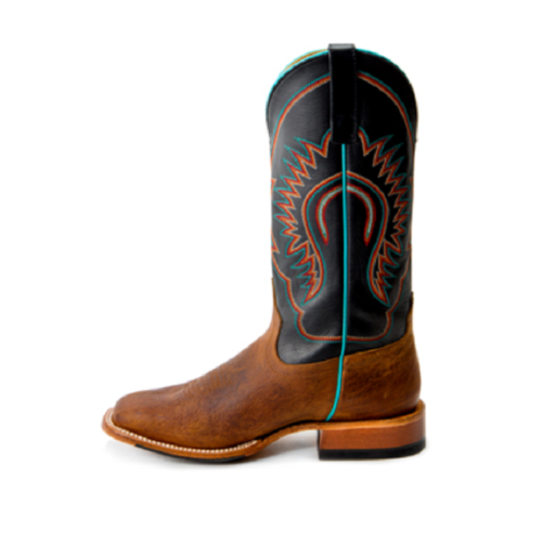 A "Men's Horse Power Boot HP1854" with a turquoise and brown design.