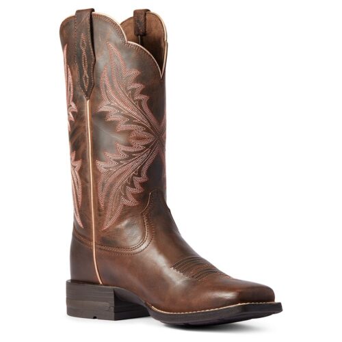 The Ariat Women's Westbound Western Boot in brown is a stylish and durable choice for any modern cowgirl.