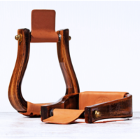 Nettle Stirrups 2" Cocoa Flat Bottom