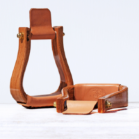 Nettle Stirrups 2" Varnish Flat Bottom