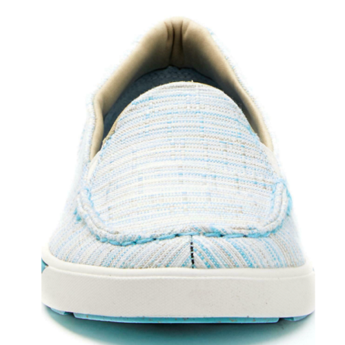 The Wrangler Women's Slip-on Shoe KWC0009 is a stylish blue and white slip on shoe for women.]