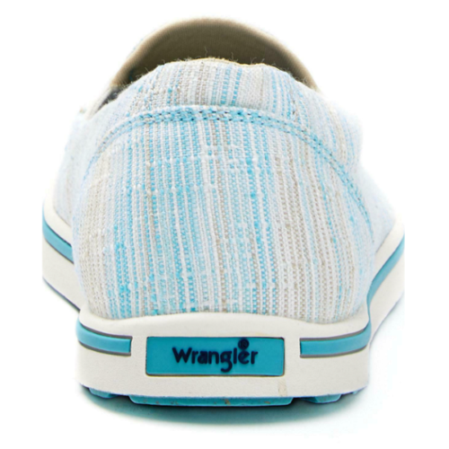 The Wrangler Women's Slip-on Shoe KWC0009 is a pair of blue and white Wrangler Women's Slip-on Shoe KWC0009.