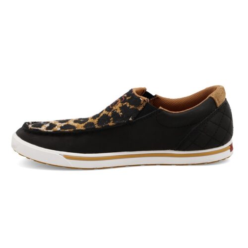 Twisted X Black Cheetah Kicks WCA0052 Slip On Sneaker.