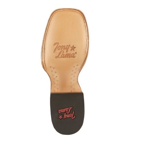 The back of Tony Lama Tinrose Ladies Boot SA6208 with the words Tony Lama and Tinrose on it.