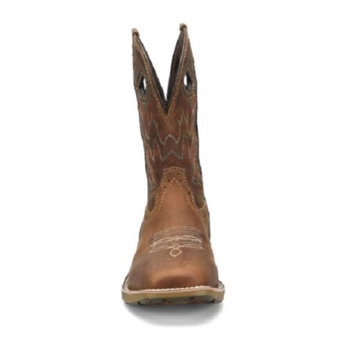 The Men's Double H Veil Western Boot DH5387 in tan, showcased on a white background.