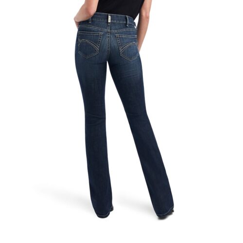 The back view of a woman wearing a pair of Women's Ariat Estella Jean.