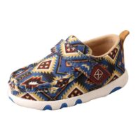 Twisted X Blue Aztec Baby Moccasin