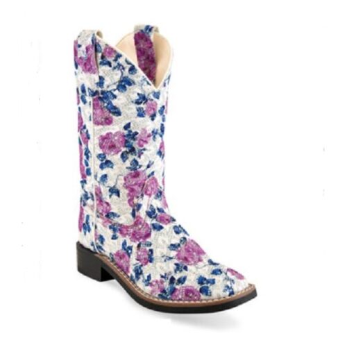 Girl's Western Sparkle Floral Boots