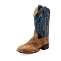 Children's Tan Leather Western Boots