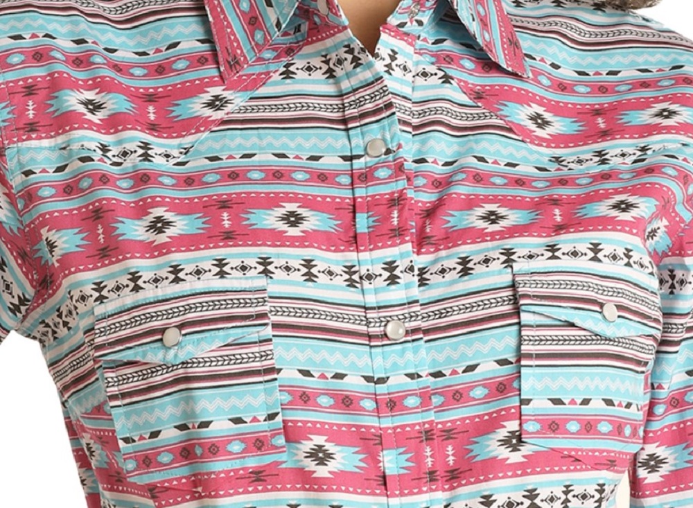 Ladies Striped Aztec LS Shirt