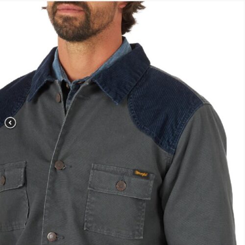 The Top Denim Portion of a Jacket