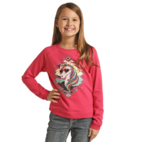 Girl's Pink Horse Shirt