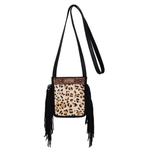 Leopard Print Cowhide Purse