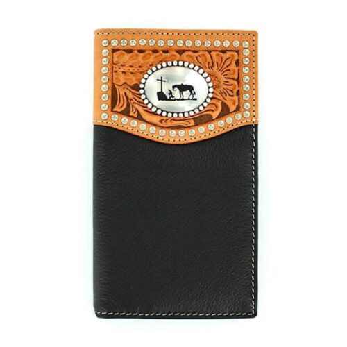 Nocona Black Prayer Wallet