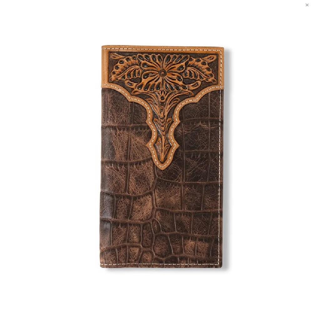 Ariat Croc Embossed Wallet at Silver Spur Shop, Waterloo IA