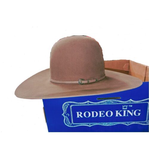 Rodeo King 30X Tan Belly hat in a box: Rodeo King 30X Tan Belly hat in a box.