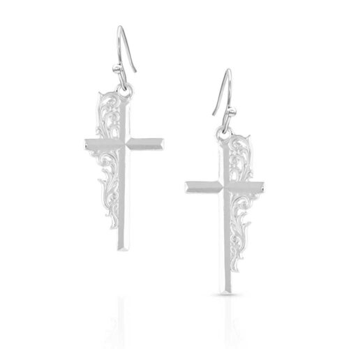 Montana Silversmiths Artistry Faith Cross Earrings ER5148