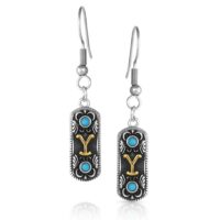 Montana Silversmiths Yellowstone Turquoise Earrings YELER5479