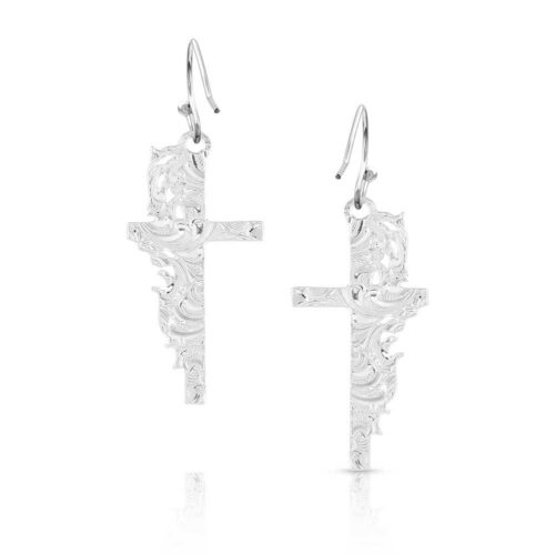 Montana Silversmiths Artistry Faith Cross Earrings ER5148