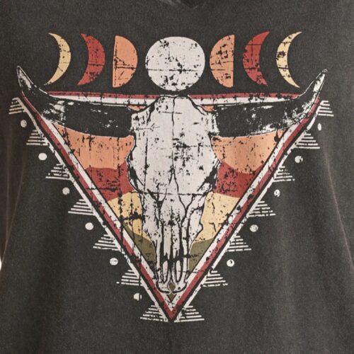 Women's Longhorn Skull Tee RRWT21R056