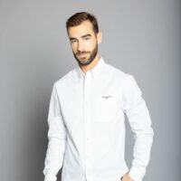 Men's KR White Team Dress Shirt