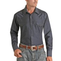 Men's Panhandle Satin Dobby LS