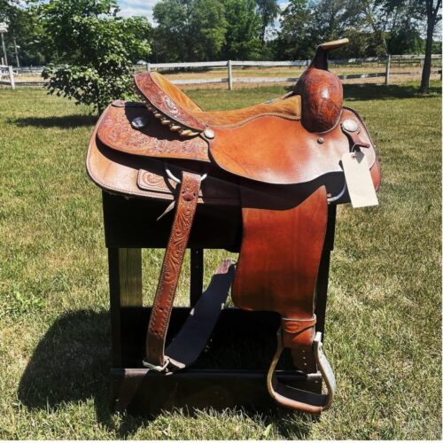 Used Greenville TX Billy Cook Roper Saddle