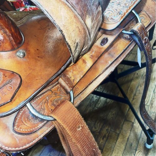 Used Greenville TX Billy Cook Roper Saddle