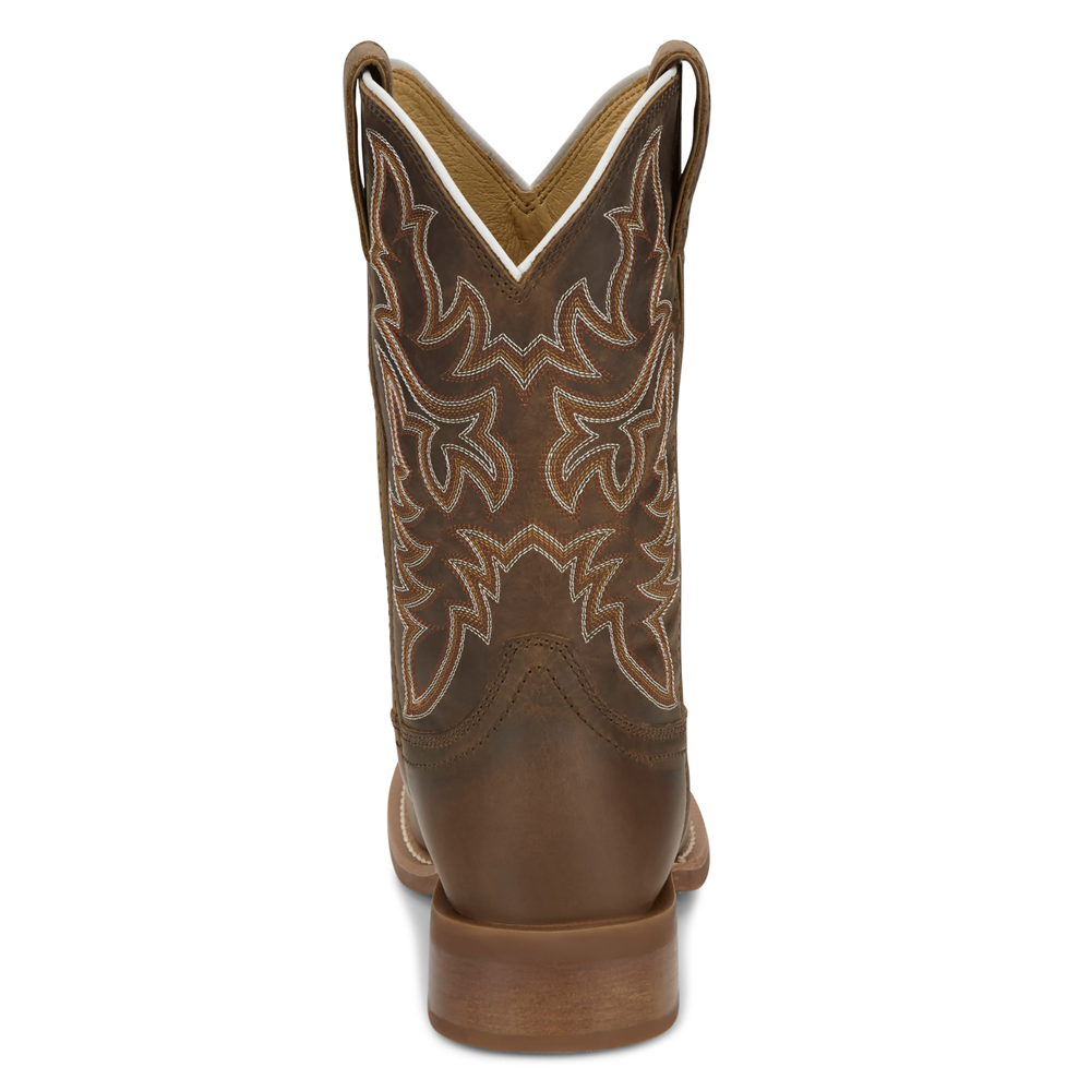 Justin Men's Wild Bill FN7351 Khaki 11" Wide Round Toe Boots - Image 4
